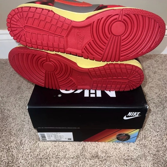 Nike Dunk High 1985 SP University/Chili Red Rouge Men’s Sz 10.5 DD9404 600 NIB - Picture 6 of 7